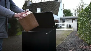 productvideo's thumbnail voor pakketpanda. een pakketbrievenbus